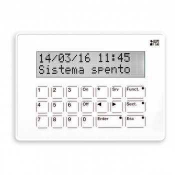 Organo di comando - tastiera a display per lettura delle chiavi